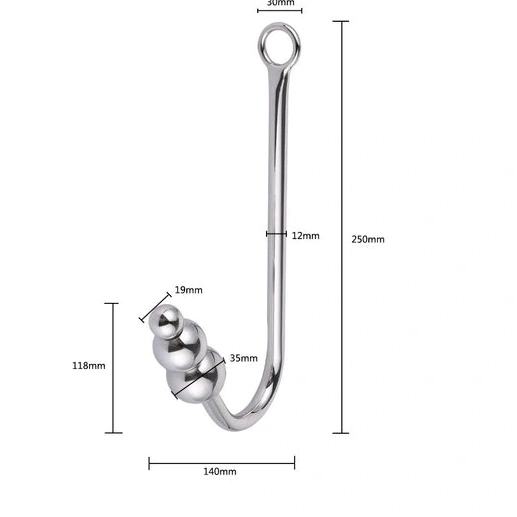 Anal Collar 5334 Cuffs with and Hook Beaded Elegant 0216